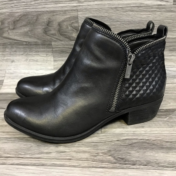Lucky Brand Bartalino Black Leather Boots - Picture 3 of 8